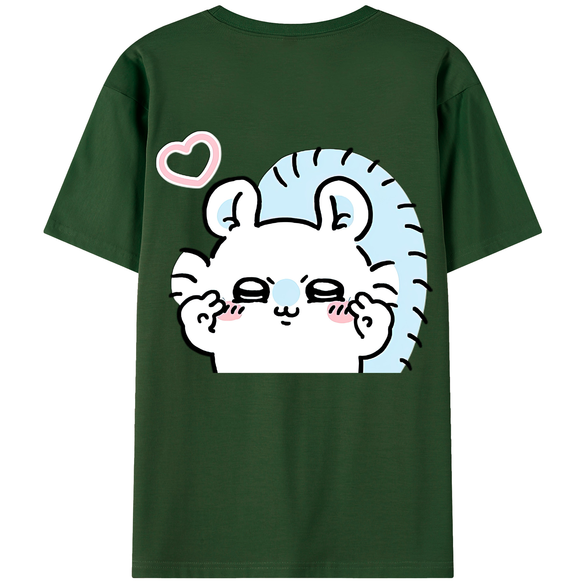 （画像用） ちいかわ モモンガ Chii-kawa Momonga 綿100％半袖Tシャツ（背面プリント）